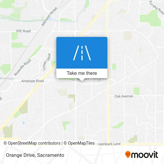 Orange Drive map