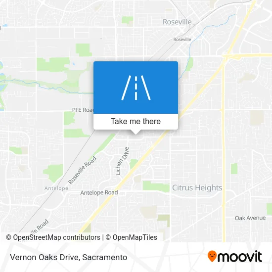 Mapa de Vernon Oaks Drive