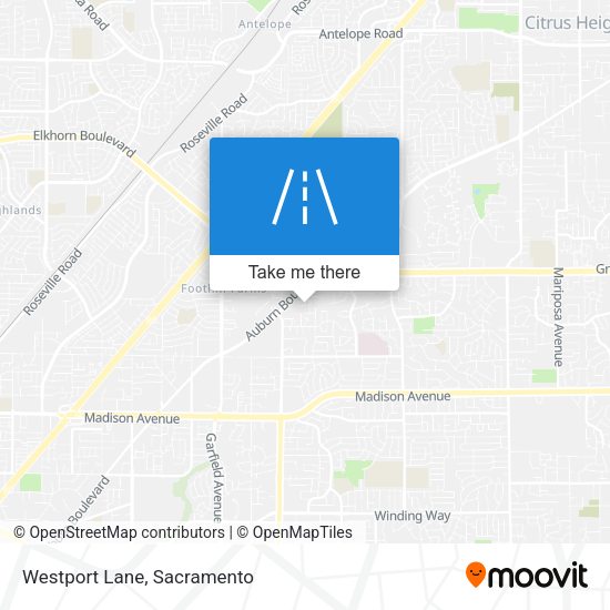 Westport Lane map