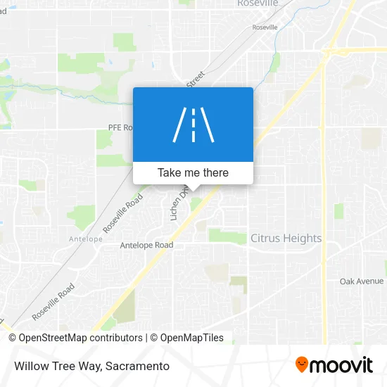 Willow Tree Way map