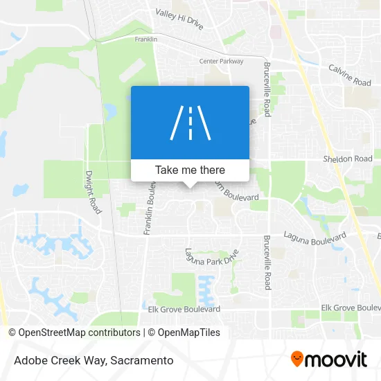 Adobe Creek Way map