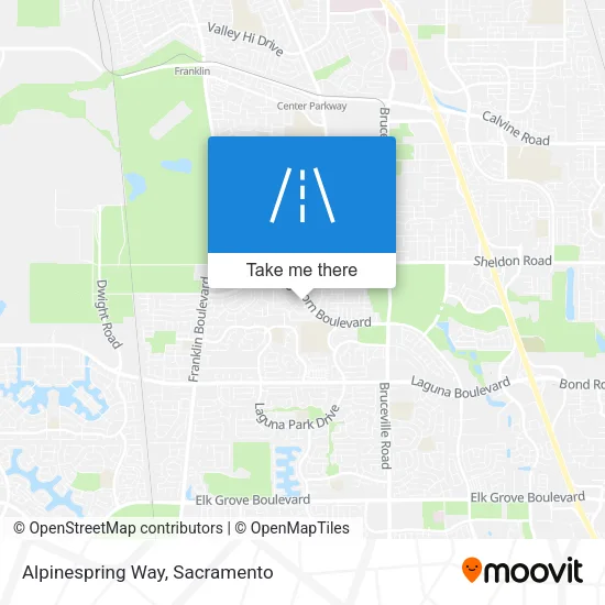 Alpinespring Way map