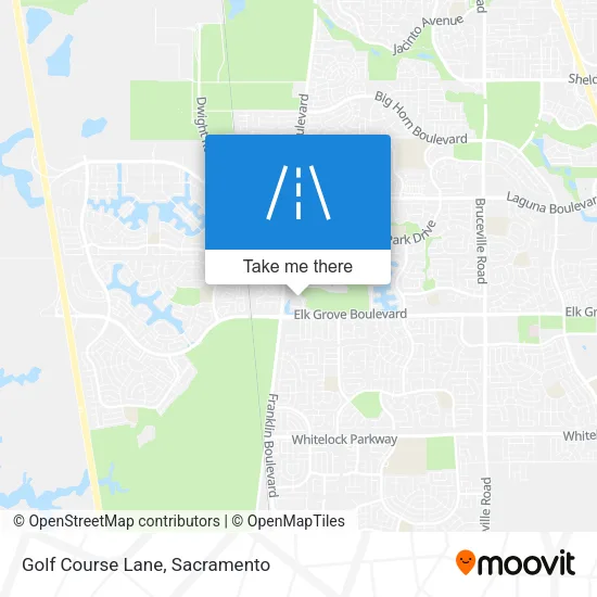 Golf Course Lane map