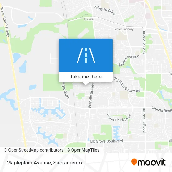 Mapleplain Avenue map