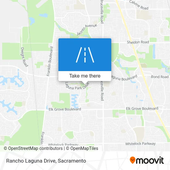 Rancho Laguna Drive map