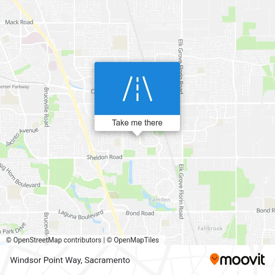 Windsor Point Way map