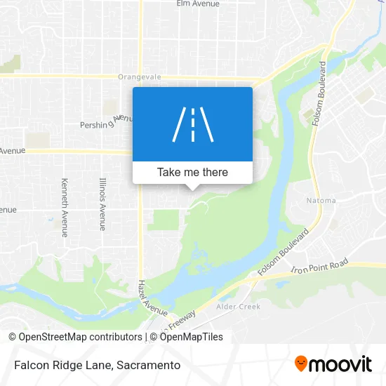 Mapa de Falcon Ridge Lane
