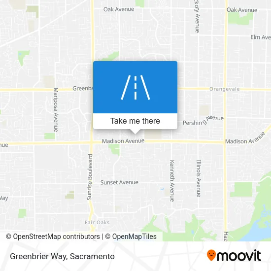 Greenbrier Way map