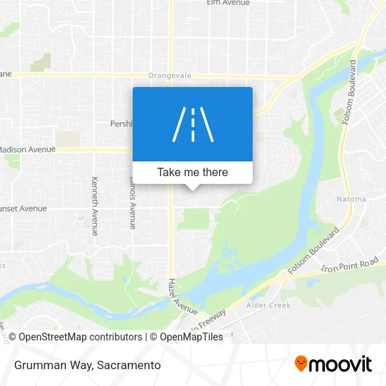 Grumman Way map