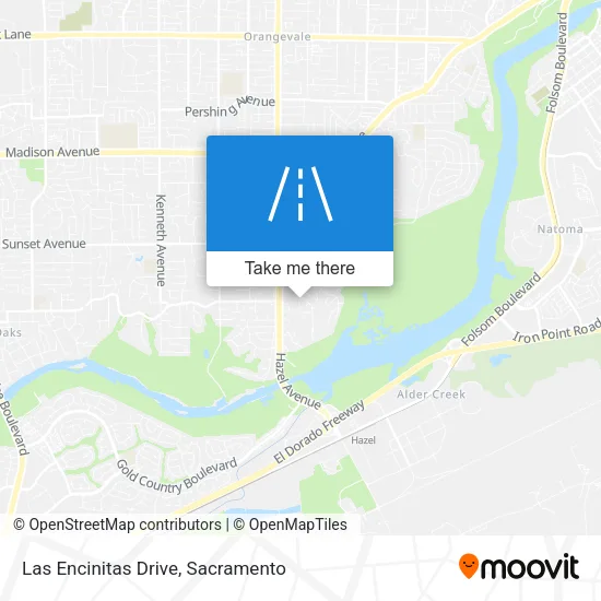 Las Encinitas Drive map