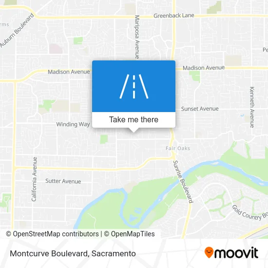 Montcurve Boulevard map