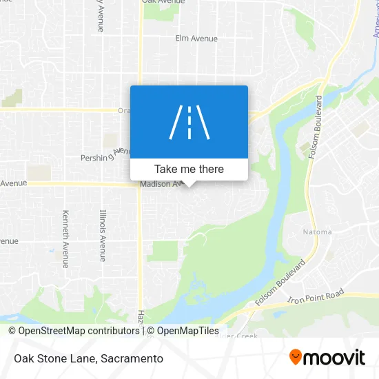 Oak Stone Lane map