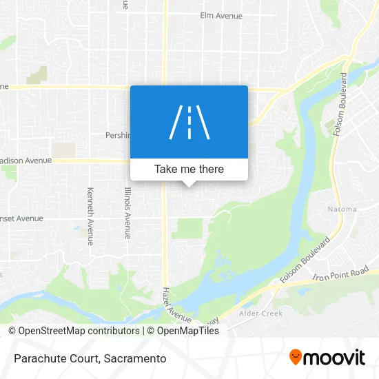 Mapa de Parachute Court