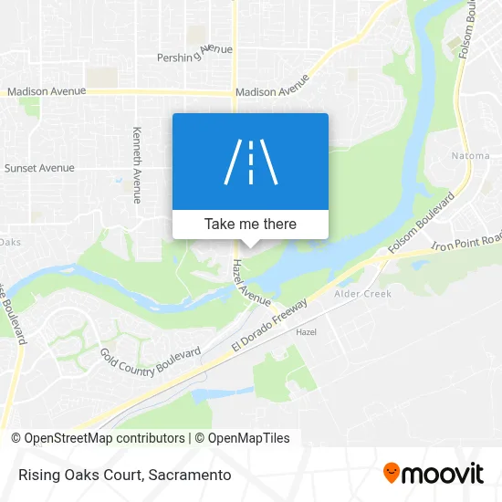 Rising Oaks Court map