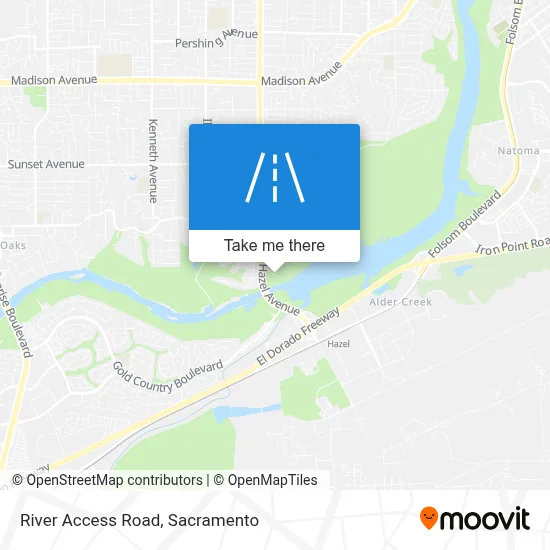 River Access Road map