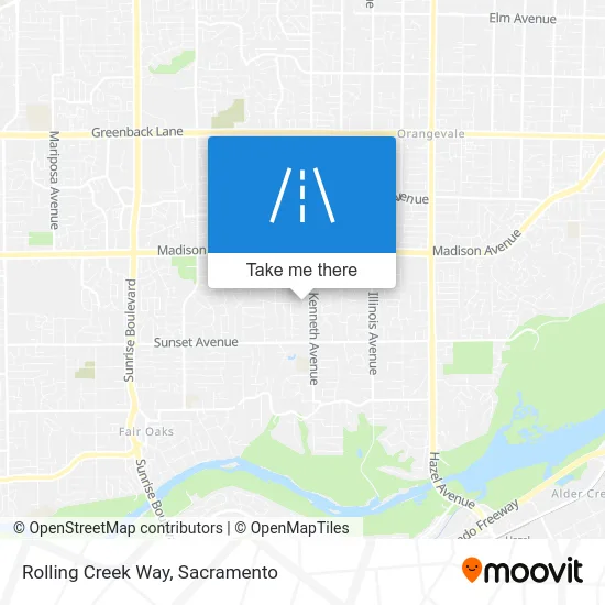 Rolling Creek Way map