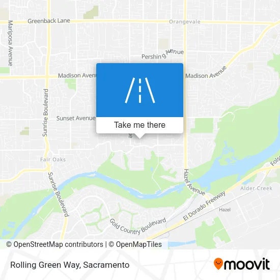 Rolling Green Way map