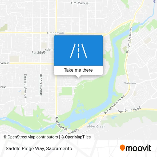Mapa de Saddle Ridge Way