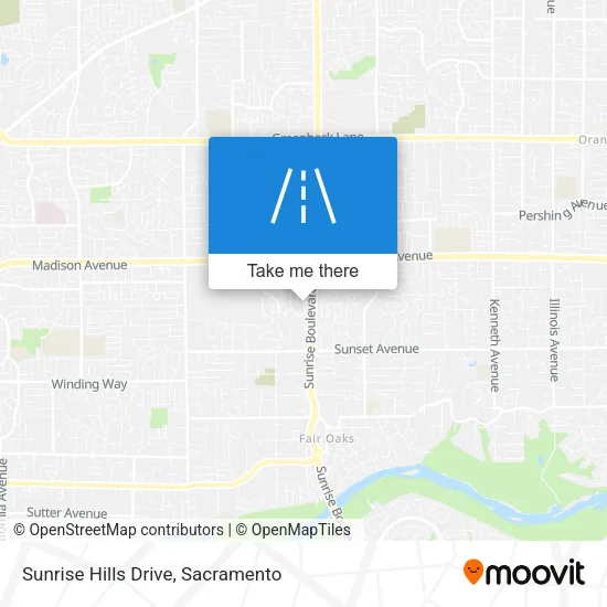 Sunrise Hills Drive map