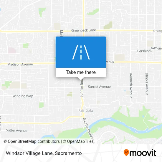 Windsor Village Lane map