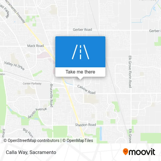 Calla Way map