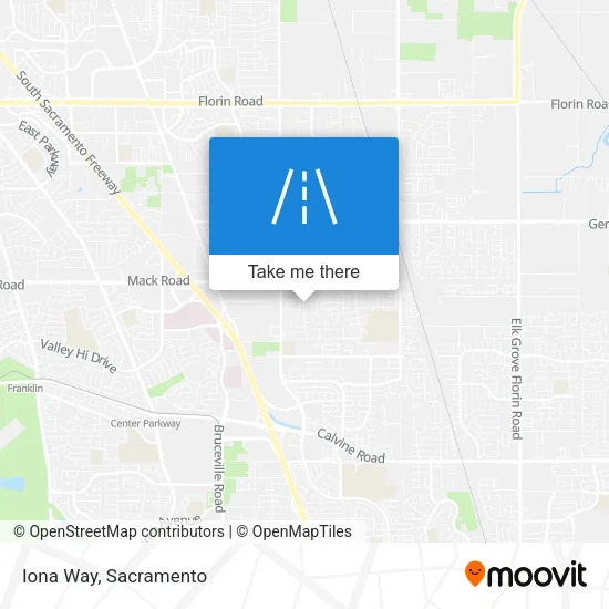 Iona Way map