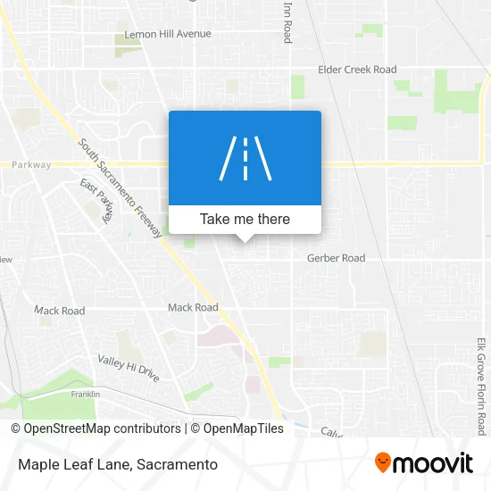 Maple Leaf Lane map