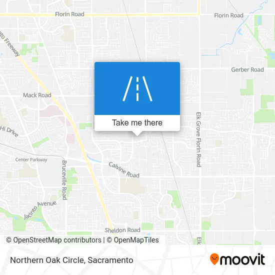 Northern Oak Circle map