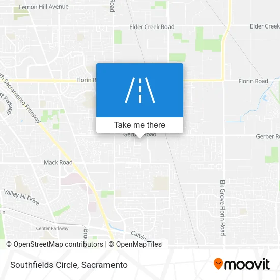 Southfields Circle map