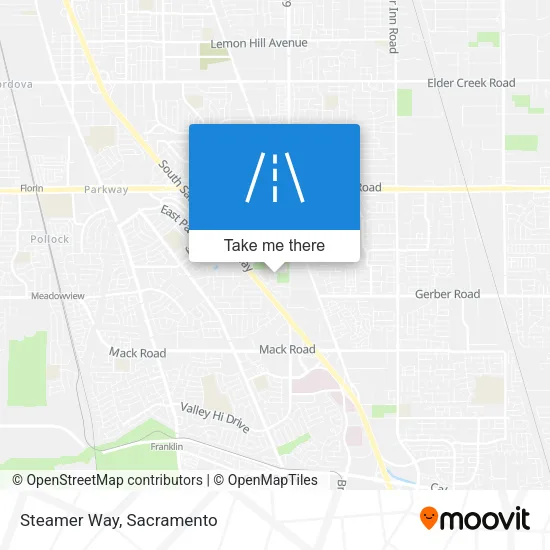 Steamer Way map