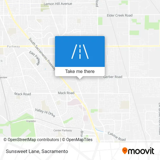 Sunsweet Lane map