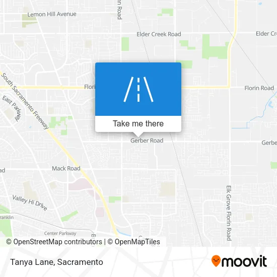 Tanya Lane map