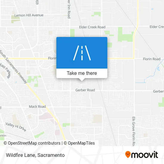 Wildfire Lane map