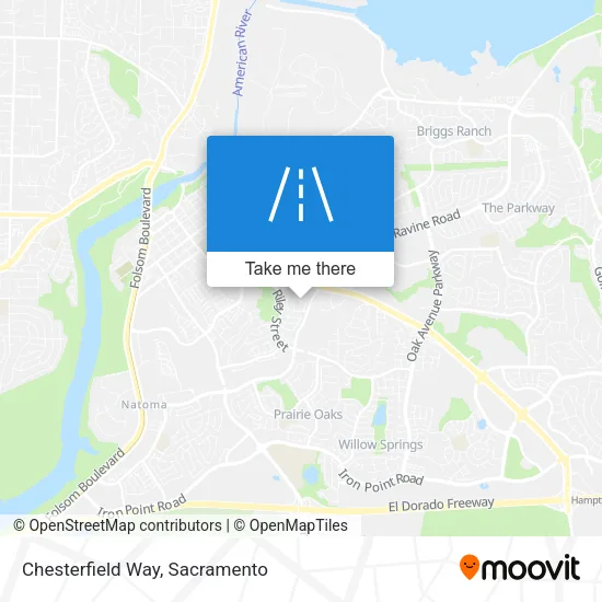 Chesterfield Way map