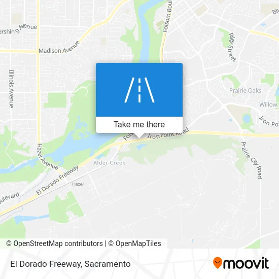 El Dorado Freeway map