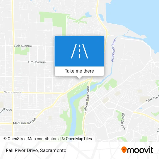 Fall River Drive map