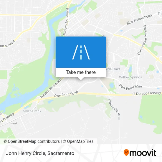 Mapa de John Henry Circle