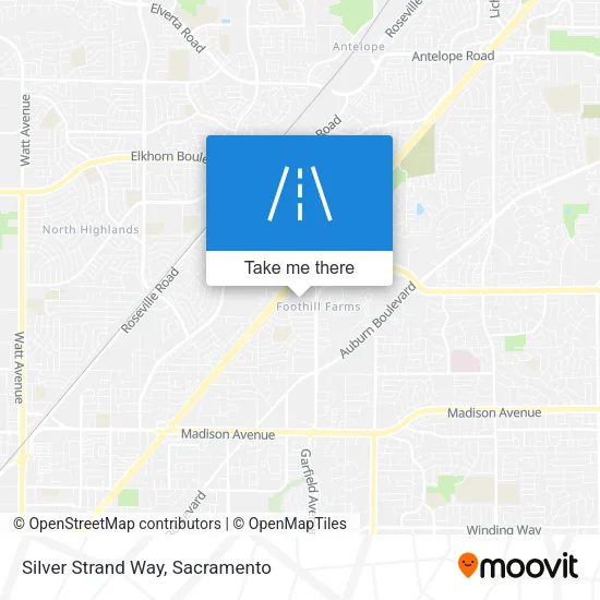 Silver Strand Way map