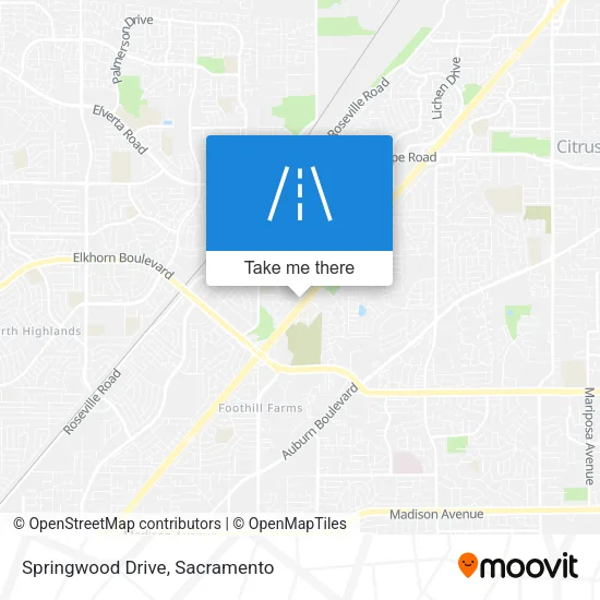 Springwood Drive map