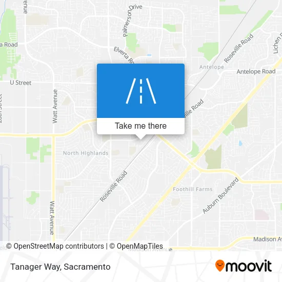 Tanager Way map