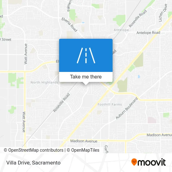 Villa Drive map