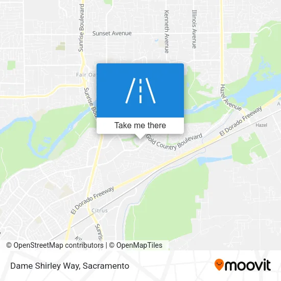 Mapa de Dame Shirley Way