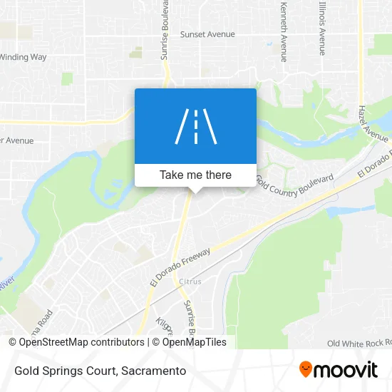 Mapa de Gold Springs Court