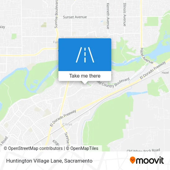 Huntington Village Lane map