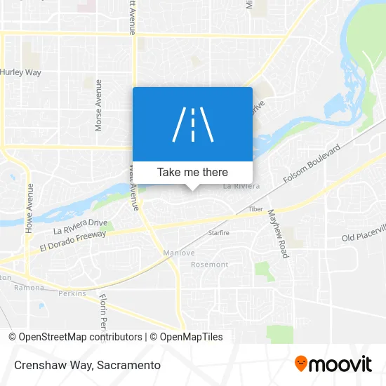 Crenshaw Way map