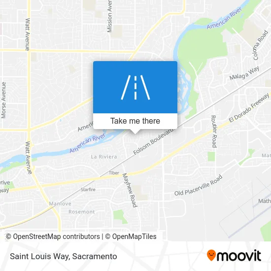 Saint Louis Way map