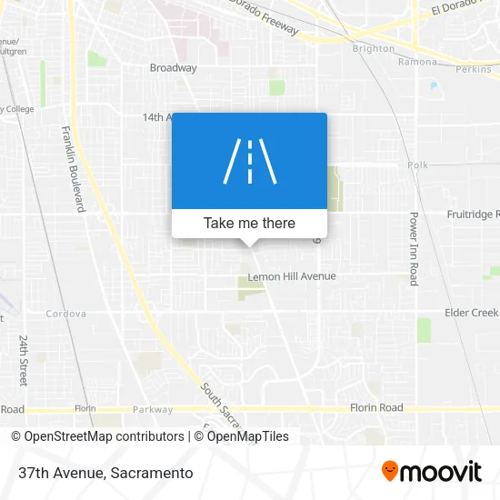 37th Avenue map