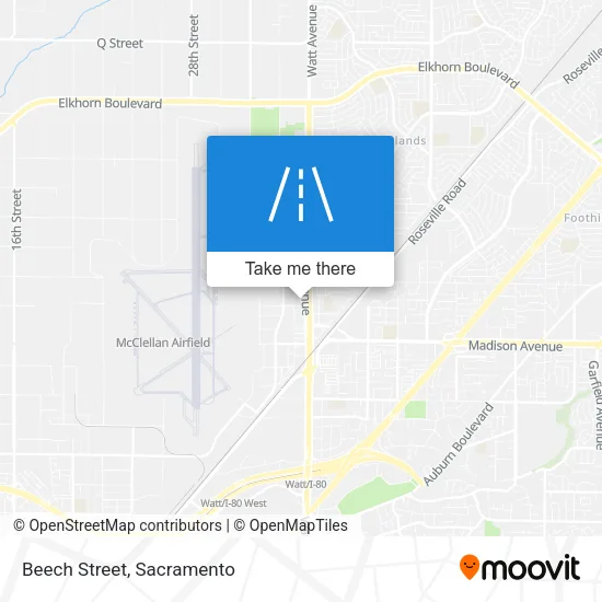 Beech Street map