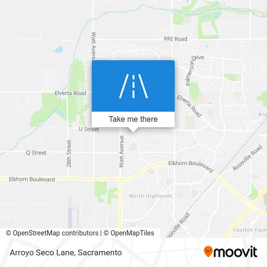 Arroyo Seco Lane map