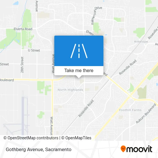Gothberg Avenue map